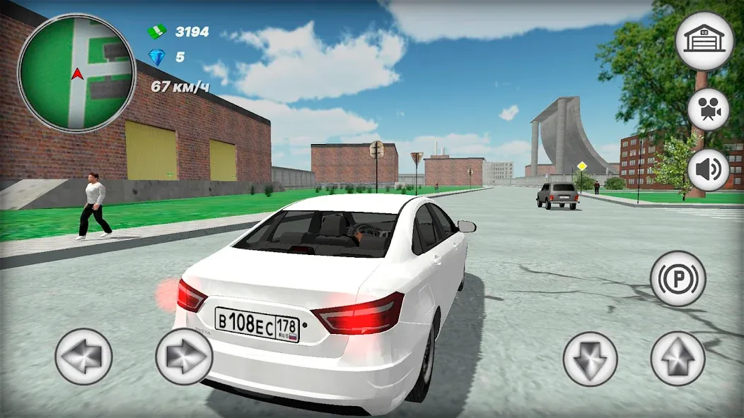 Русская тачка Лада Веста  [МОД Menu] Screenshot 5