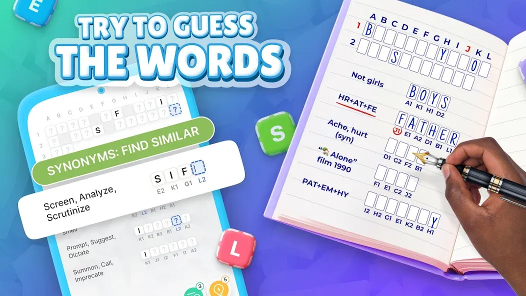 Acrostics－Cross Word Puzzles  [МОД Unlocked] Screenshot 1