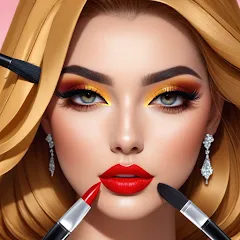 Взломанная Fashion Artist: Makeup Game  [МОД Бесконечные монеты] - полная версия apk на Андроид