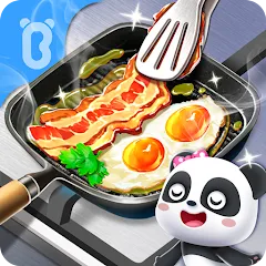 Взломанная Baby Panda's Breakfast Cooking  [МОД Unlocked] - полная версия apk на Андроид