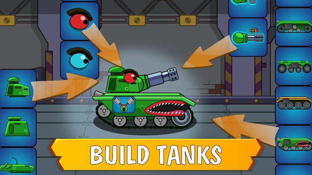 TankCraft – War Tank Battles (ТанкКрафт)  [МОД Unlimited Money] Screenshot 1