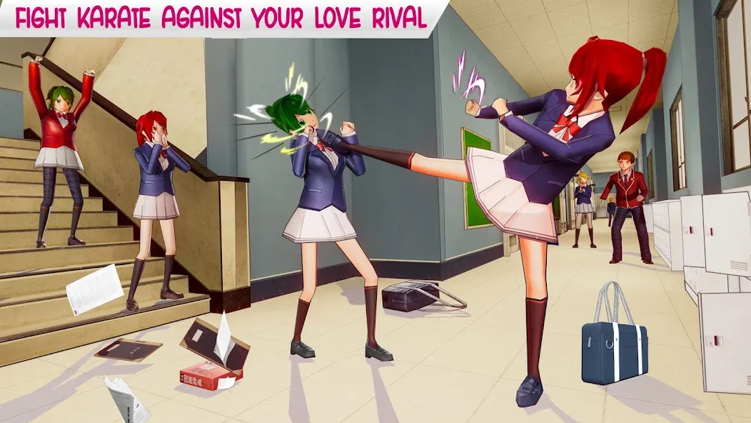 Anime High School Life  [МОД Unlocked] Screenshot 1