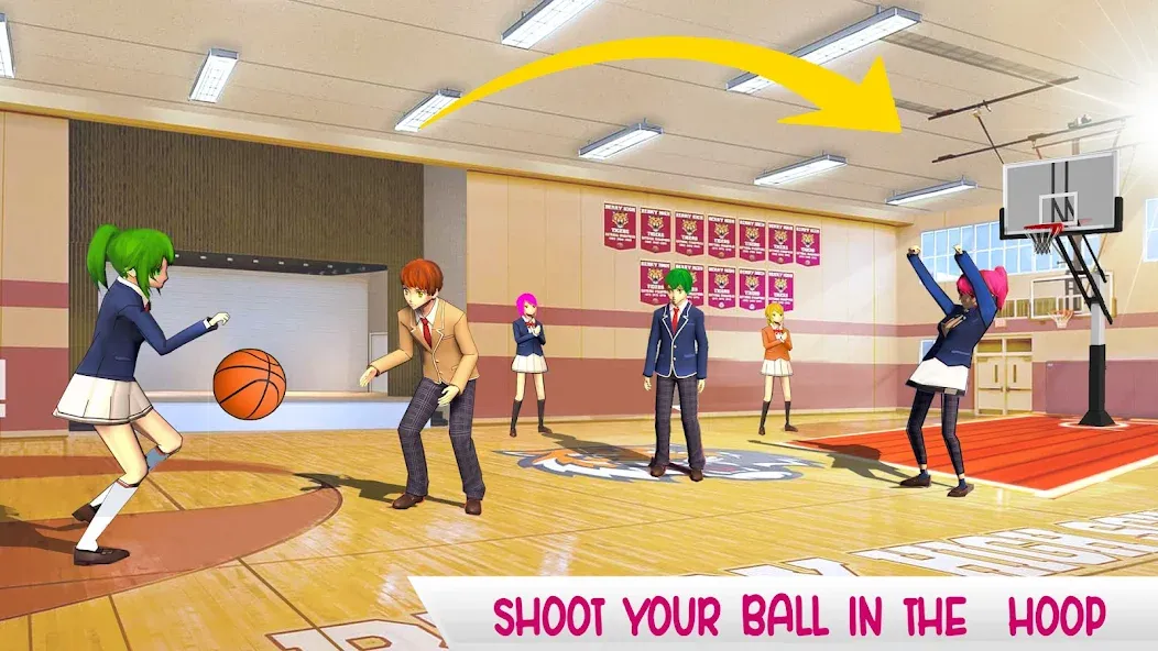 Anime High School Life  [МОД Unlocked] Screenshot 5