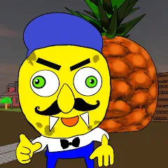Скачать взлом Neighbor Sponge. Scary Secret  [МОД Меню] - стабильная версия apk на Андроид