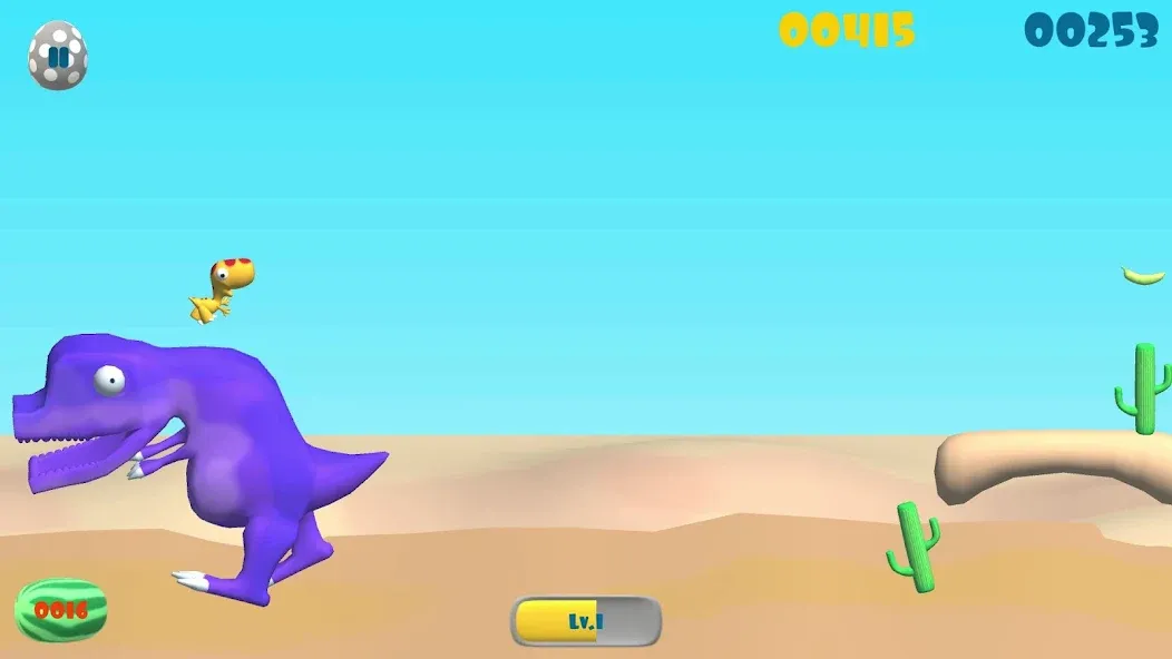 Dinosaur Run (Динозавр Ран)  [МОД Unlimited Money] Screenshot 1