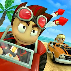Взломанная Beach Buggy Racing (Бич Багги Рейсинг)  [МОД Menu] - стабильная версия apk на Андроид