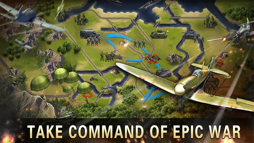World War 2:WW2 Strategy Games (Вторая мировая война)  [МОД Unlimited Money] Screenshot 5