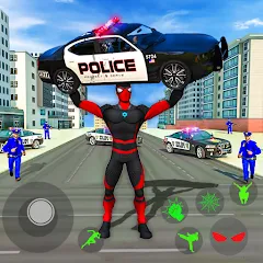 Взломанная Spider Miami Rope Hero Ninja  [МОД Много денег] - полная версия apk на Андроид