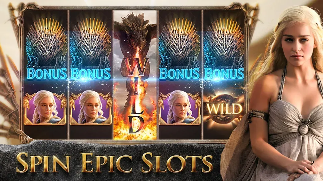 Game of Thrones Slots Casino (Гейм оф Тронс Слотс Казино)  [МОД Меню] Screenshot 1
