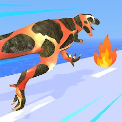 Скачать взлом Dino Evolution Run 3D (Дино Эволюция Ран 3Д)  [МОД Unlocked] - полная версия apk на Андроид