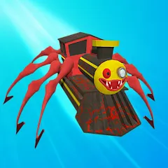Скачать взлом Merge Spider Train  [МОД Бесконечные деньги] - последняя версия apk на Андроид