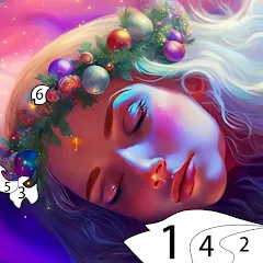 Взломанная Myth & Fairy Color by Number  [МОД Mega Pack] - последняя версия apk на Андроид