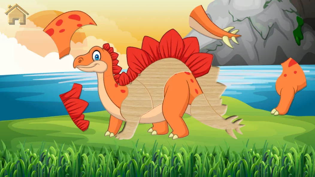 Dino Puzzle  [МОД Много монет] Screenshot 2
