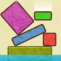 Скачать взломанную Drop Stack Block Stacking Game (Дроп Стэк блочная игра с укладкой блоков)  [МОД Menu] - последняя версия apk на Андроид