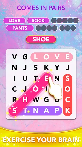 Word Heaps Search - Word Games (Ворд Хипс Срч)  [МОД Бесконечные деньги] Screenshot 4