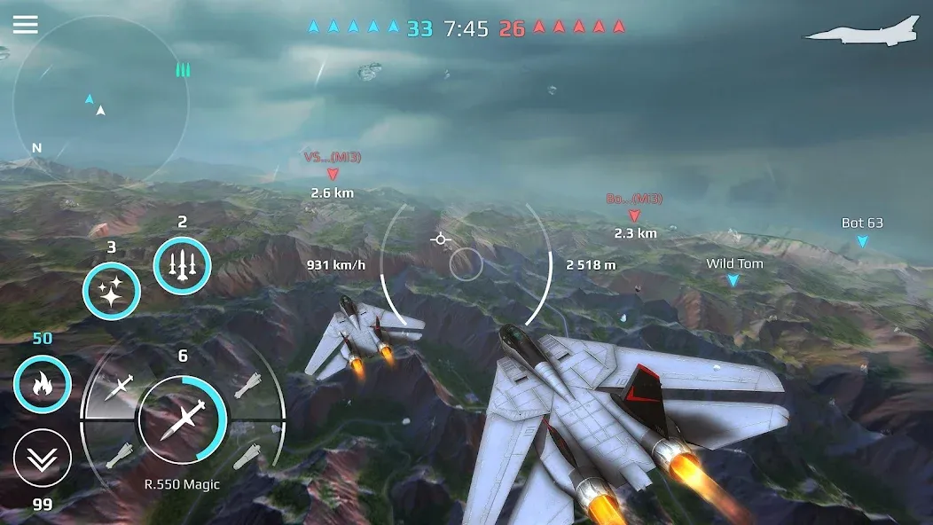 Sky Combat: War Planes Online (Скай Комбат)  [МОД Unlimited Money] Screenshot 4