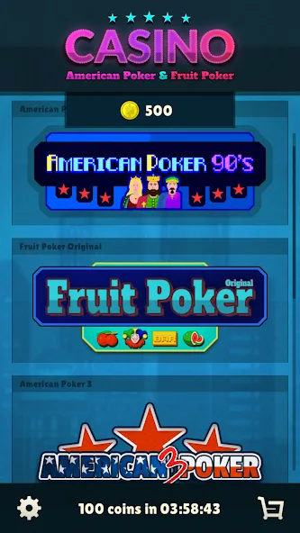 American Poker 90's Casino  [МОД Menu] Screenshot 1