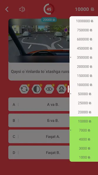 Millioner Avto Imtihon 2024 (Миллионер Авто Имтихон 2023)  [МОД Mega Pack] Screenshot 4