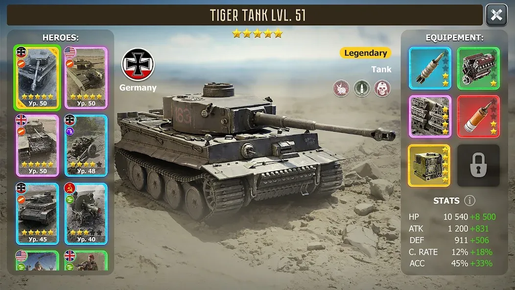 Heroes of Wars: WW2 Battles (2 (Хероэс оф Варс)  [МОД Unlimited Money] Screenshot 2